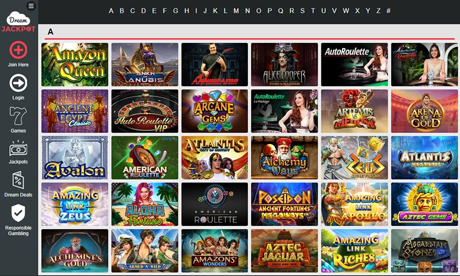 Dreamjackpot casino Gaming Library